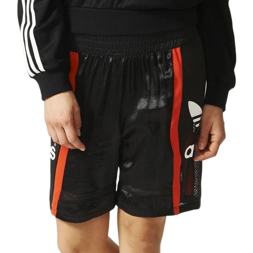 Textil Ženy Tříčtvrteční kalhoty adidas Originals Basketball Baggy Černé, Červené