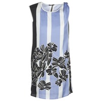 Textil Ženy Krátké šaty Sisley LAPOLLA Modrá / Bílá / Černá