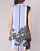 Textil Ženy Krátké šaty Sisley LAPOLLA Modrá / Bílá / Černá