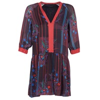 Textil Ženy Krátké šaty Sisley CEPAME Černá / Červená / Modrá