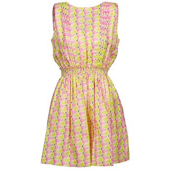 Textil Ženy Krátké šaty Manoush FLAMINGO Růžová / Žlutá