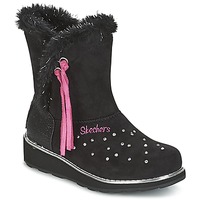 Boty Dívčí Zimní boty Skechers SPARKLES Černá / Růžová