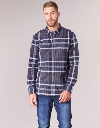 Textil Muži Košile s dlouhymi rukávy Oxbow CAMPO Tmavě modrá