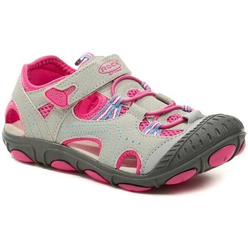 Boty Dívčí Sandály Rock Spring Grenada šedo růžové dětské sandály Šedá/růžová