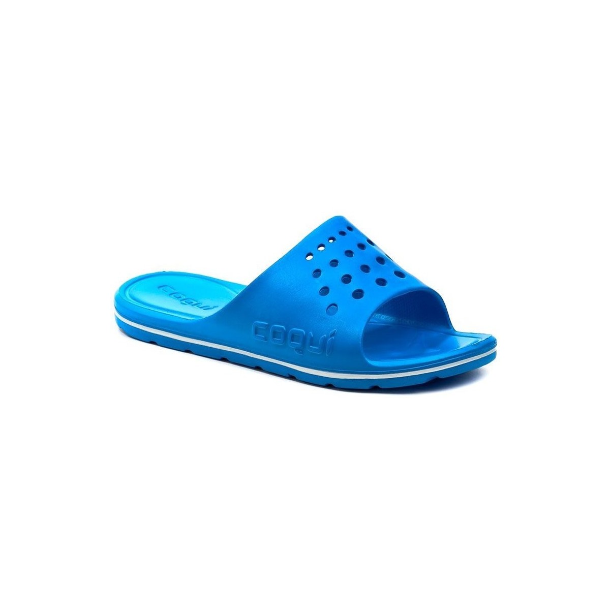 Boty Muži Pantofle Coqui 6371 Long Sea Blue pánské plážovky Modrá