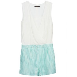 Textil Ženy Overaly / Kalhoty s laclem Color Block ALIX Modrá