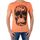 Textil Muži Trička s krátkým rukávem Japan Rags 38860 Oranžová