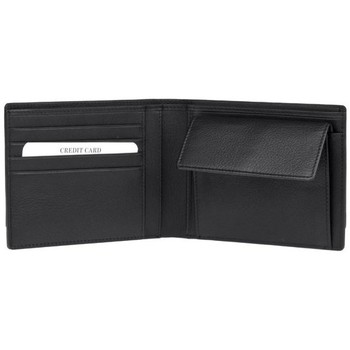 Lagen V-29 černá pánská kožená peněženka Černá