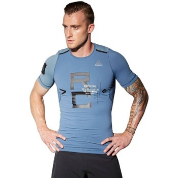 Textil Muži Trička s krátkým rukávem Reebok Sport Combat Rash Guard Modrá
